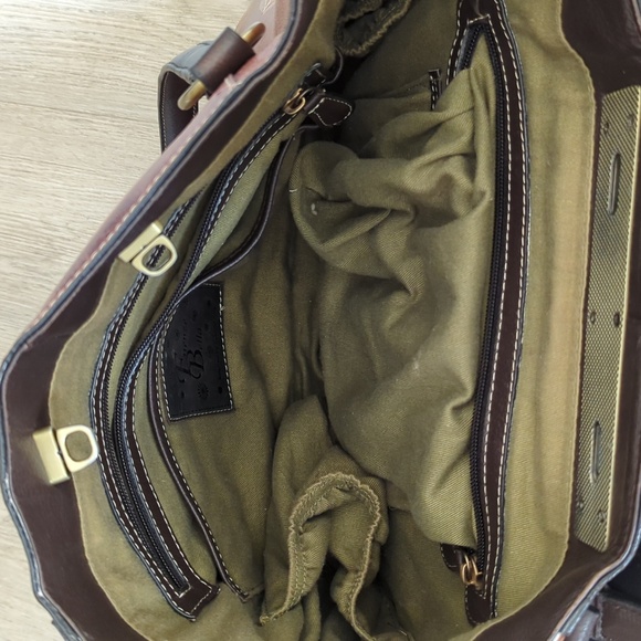 Leather leaf tote bag! - Picture 4 of 5